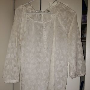 Ivory LC Sheer Top